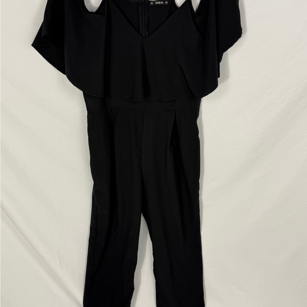 SHEIN Elegant Black Sleeveless Romper